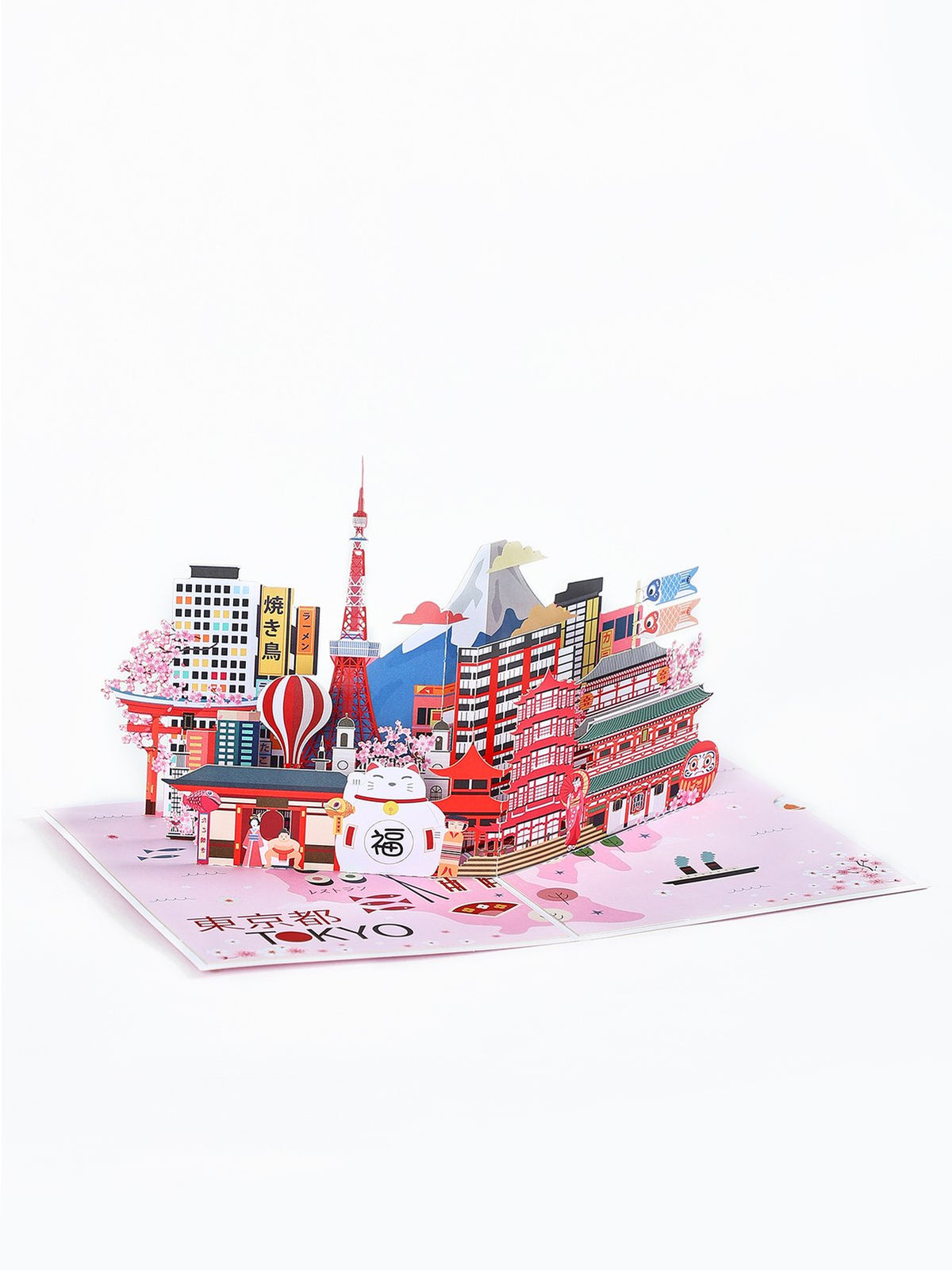 City Cityscape Greeting Card Tokyo