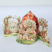 Apple Garden Double Door Card