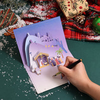 Nativity 90° 3D Pop Up Card