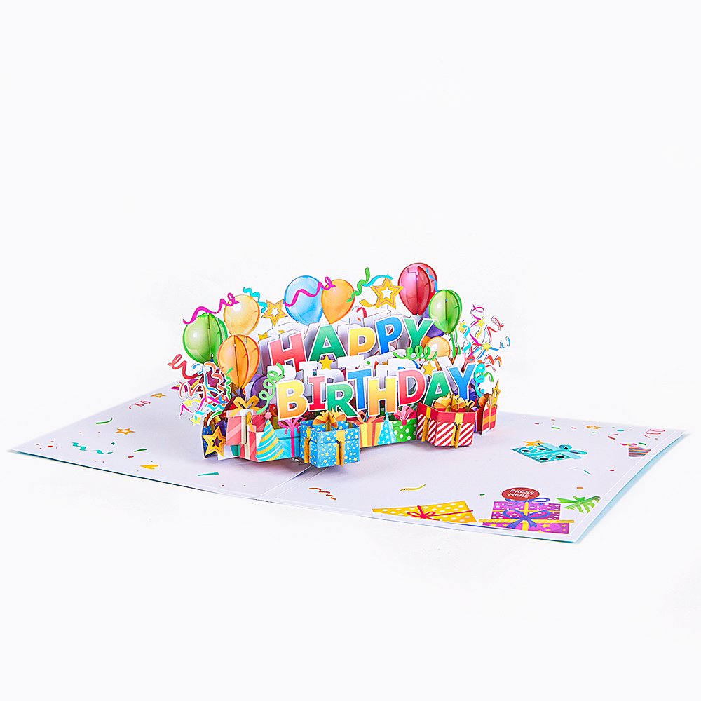 LED Lights & Music Birthday 3D Pop Up Card