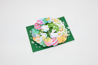 Easter Floral Wreath Greeting Card
