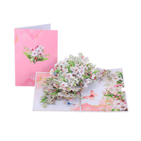 Lily Of The Valley & Mountain Flower Floral Branch Greeting Card