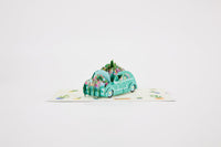 Succulent Cactus Flower Cart Pop Up Card