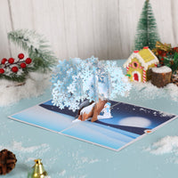 Paper-Cut Christmas Tree Flip Pop Up Card