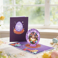 Easter Purple Easter Egg Greeting Card