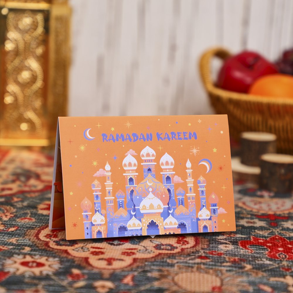 Blue Ramadan 90° 3D Pop Up Card