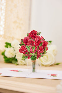 Rose Vase Pop Up Card