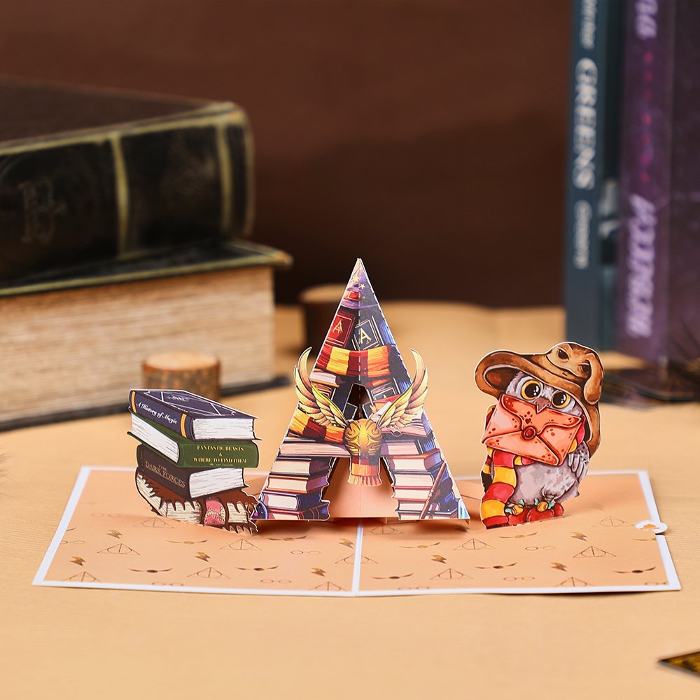Wizard Hat Flip Pop Up Card