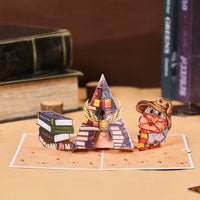 Wizard Hat Flip Pop Up Card