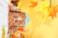 Autumn Pumpkin Double Door 3D Pop Up Card