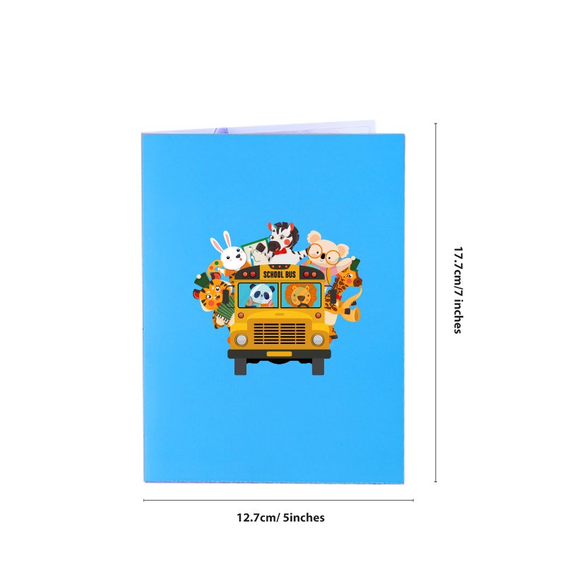 Animals Back To School Greeting Card
