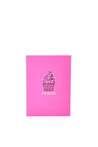 Valentine's Day Heart Cake Greeting Card