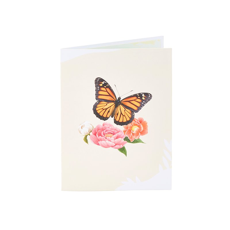 Butterfly Rose Flip Pop Up Card