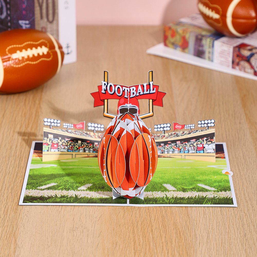 Football 3D Pop Up Card