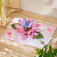 Chrysanthemum Butterfly Greeting Card
