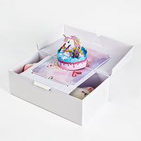 Unicorn Cake Greeting Card Plush Set