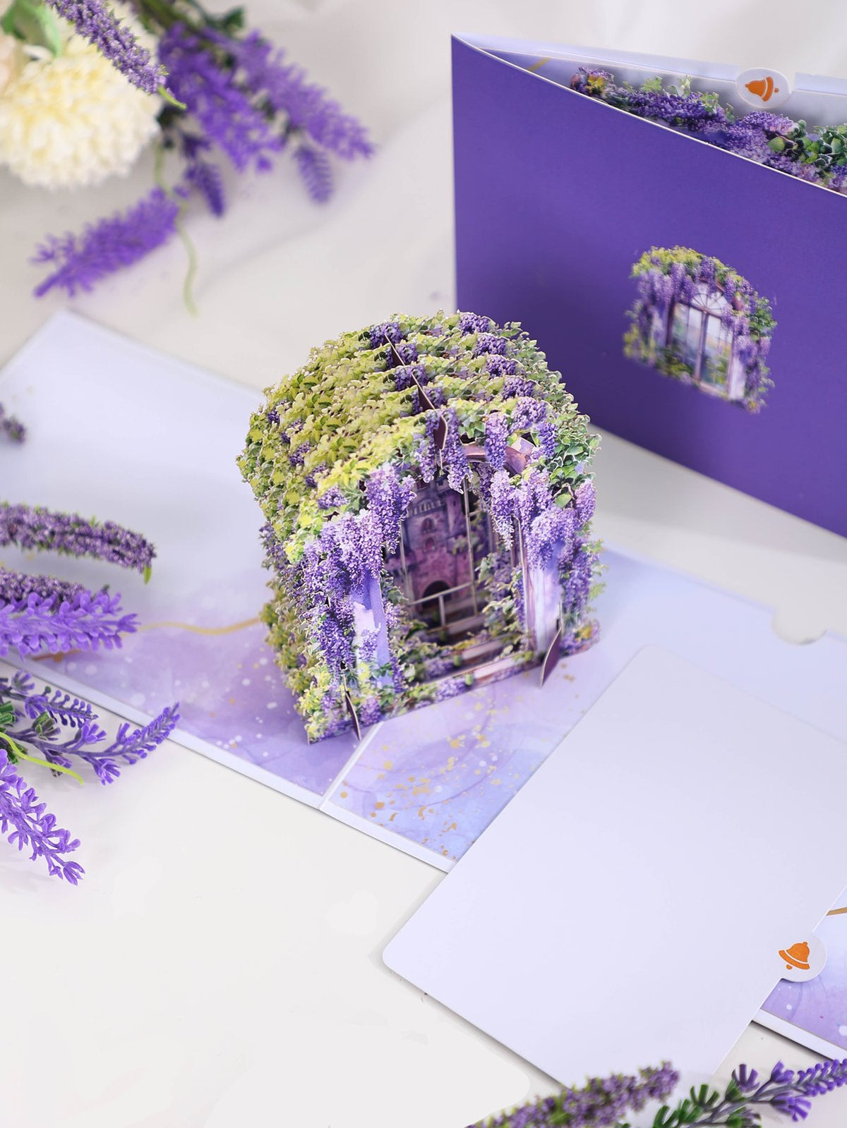 Wisteria Window Greeting Card