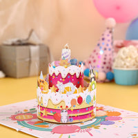 Cat Cake 3D Pop Up Card
