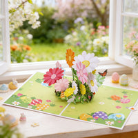 Easter Pink Easter Egg Flip Pop Up Card