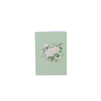 White Camellia 3D Pop Up Card