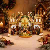 Nativity Double Door Pop Up Card