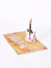 Electric Guitar Flip Pop Up Card