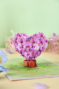 Orchid Heart Greeting Card