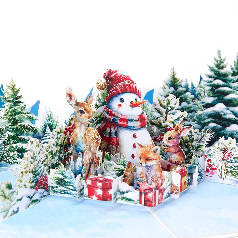 Christmas Tree Woods Greeting Card