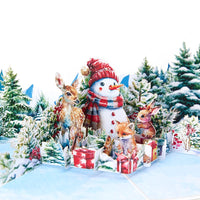 Christmas Tree Woods Greeting Card