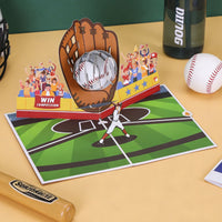 Baseball Match 3D Pop Up Card