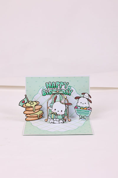 Pochacco 90° 3D Pop Up Card