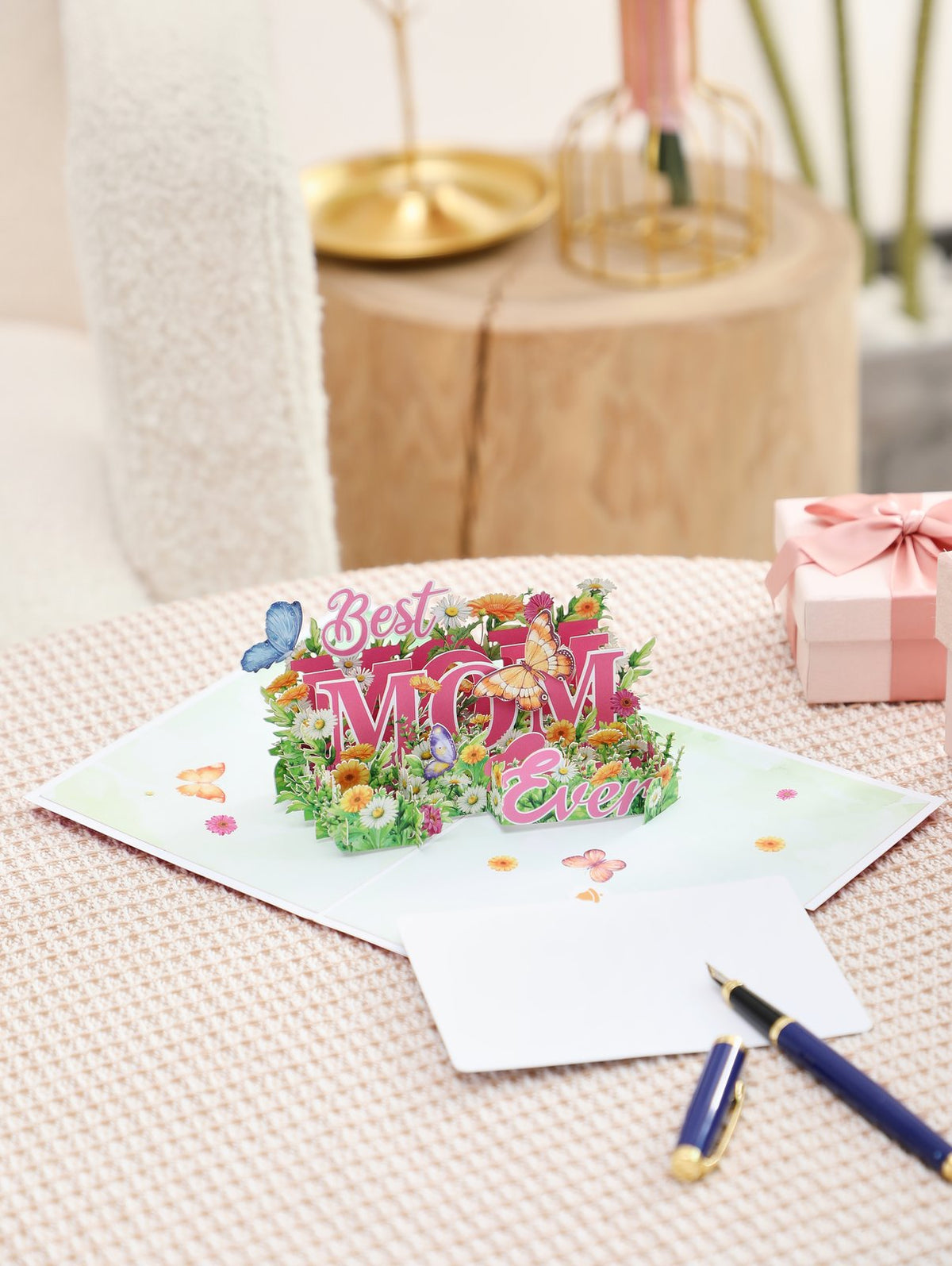 Best Mom Ever Butterfly Greeting Card