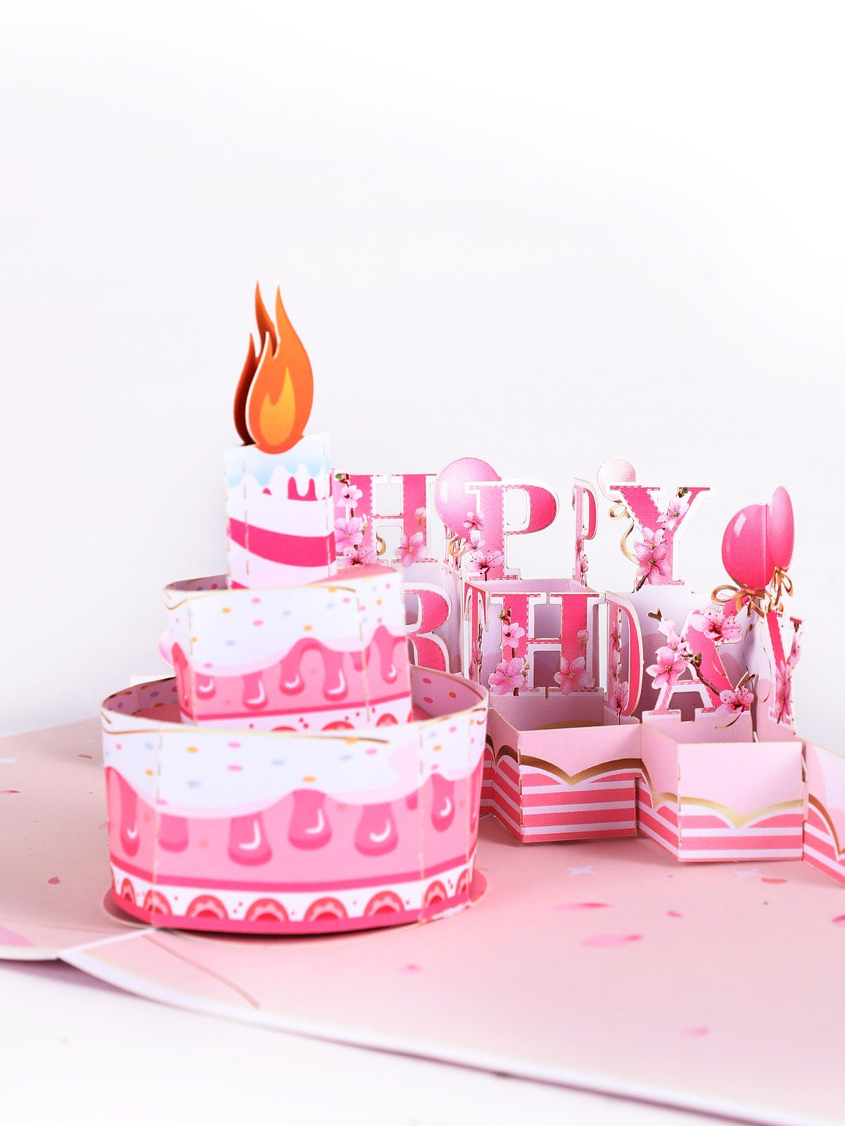 Cherry Blossom Birthday 3D Pop Up Card