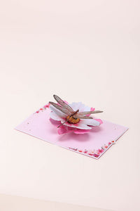Large Cosmos Dragonfly 3D Pop Up Card