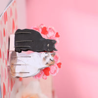 Valentine's Day Black Cat Heart 3D Pop Up Card