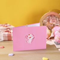 Cupid Kitten 3D Pop Up Card Wings