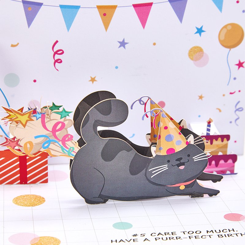 Compliment Cat Greeting Card