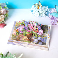 Hydrangea Vase 3D Pop Up Card