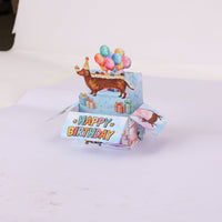 Dog Birthday Box Card