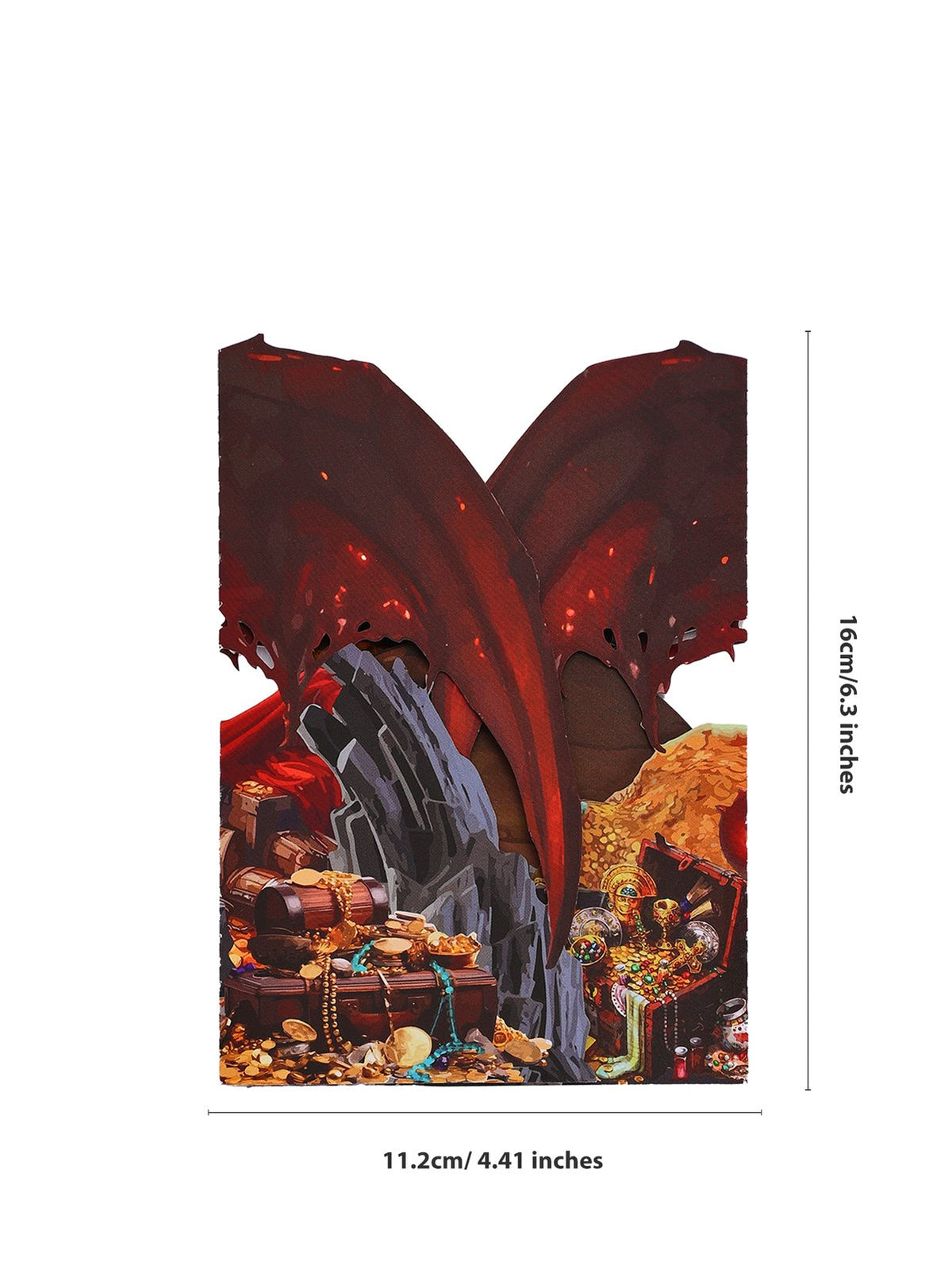 Red Fire Dragon 3D Pop Up Card