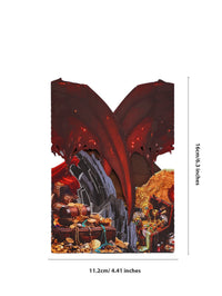 Red Fire Dragon 3D Pop Up Card