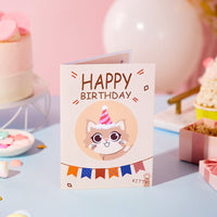 Cat Compliment Birthday Greeting Card