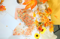 Autumn Honeycomb Thank You Greeting Card