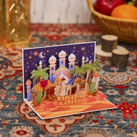 Blue Ramadan 90° 3D Pop Up Card