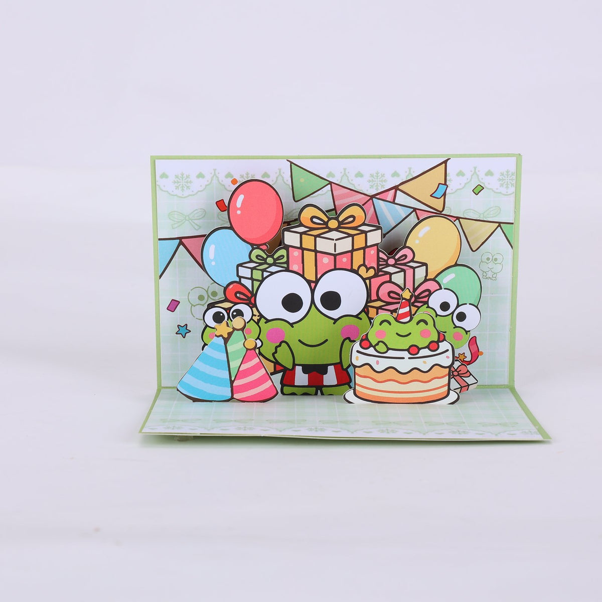 Large Frog 90° 3D Pop Up Card