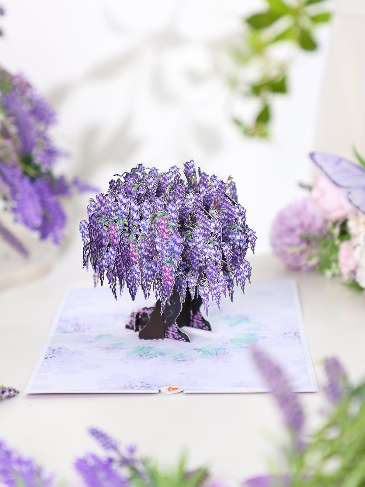 Wisteria Tree 3D Pop Up Card