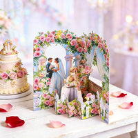 Rose Arch Wedding 3D Pop Up Card