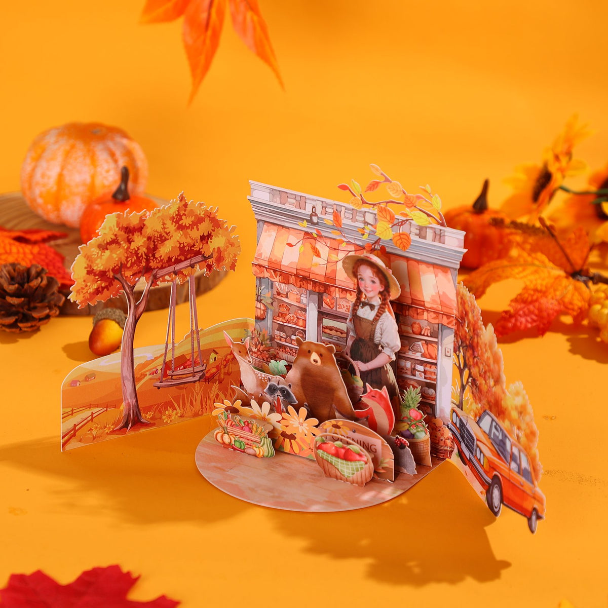Autumn Garden 3D Pop Up Card