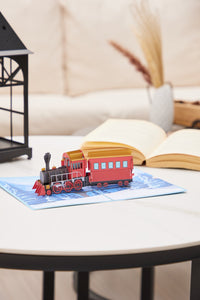 Steam Train Pop Up Card
