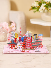 City Cityscape Greeting Card Tokyo